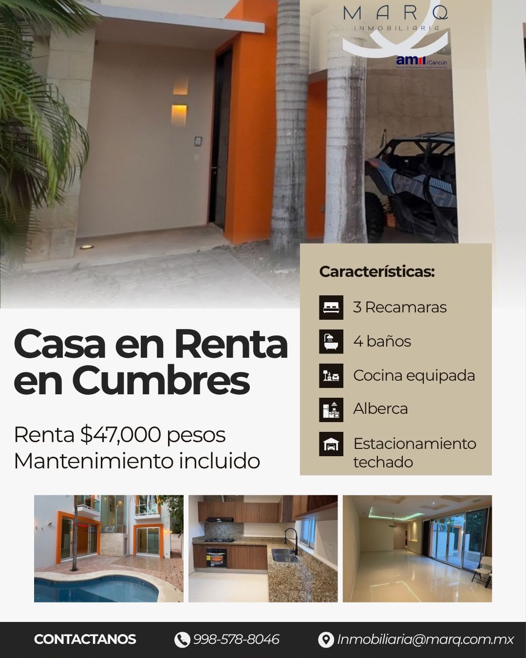 Casa en renta en Residencial Cumbres — $47,000 MXN