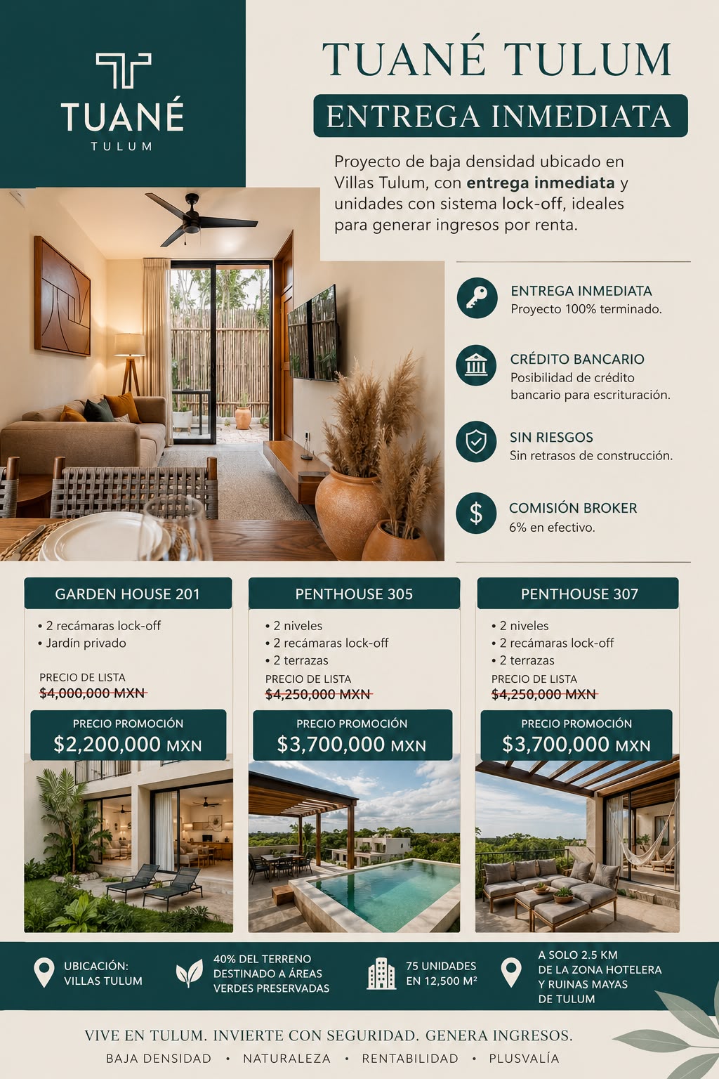 Garden House en venta en Villas Tulum foto 1