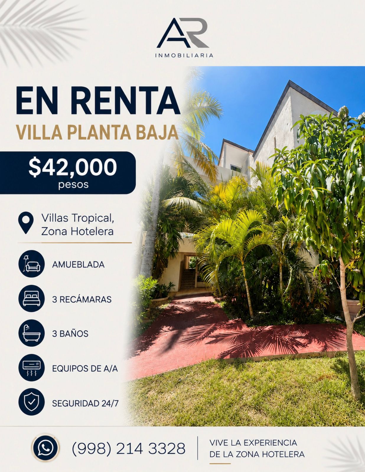 Casa en renta en Zona Hotelera foto 1