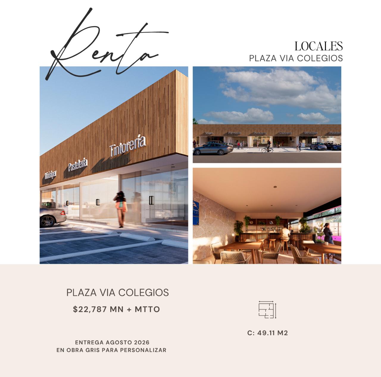 Local comercial en renta en Plaza Vía Colegios foto 1
