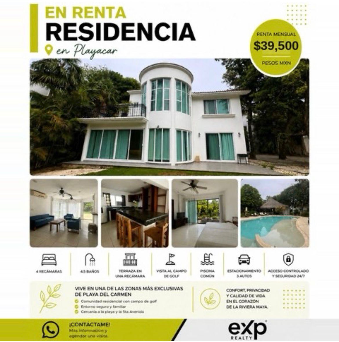 Residencia en renta en Playacar foto 1
