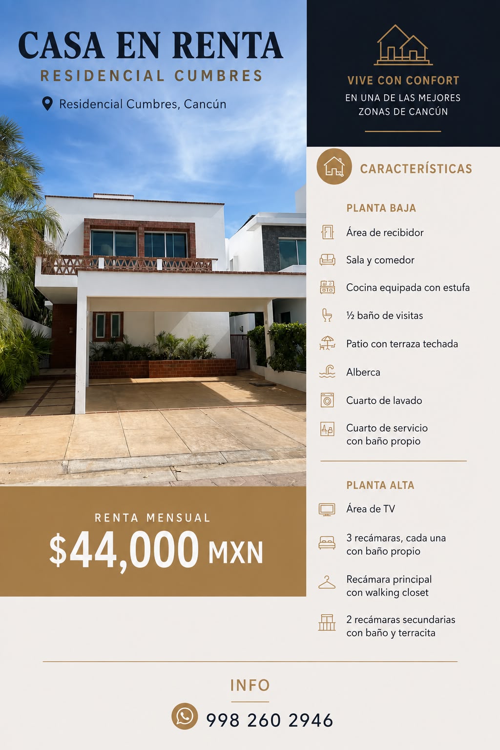 Casa en renta en Residencial Cumbres foto 1