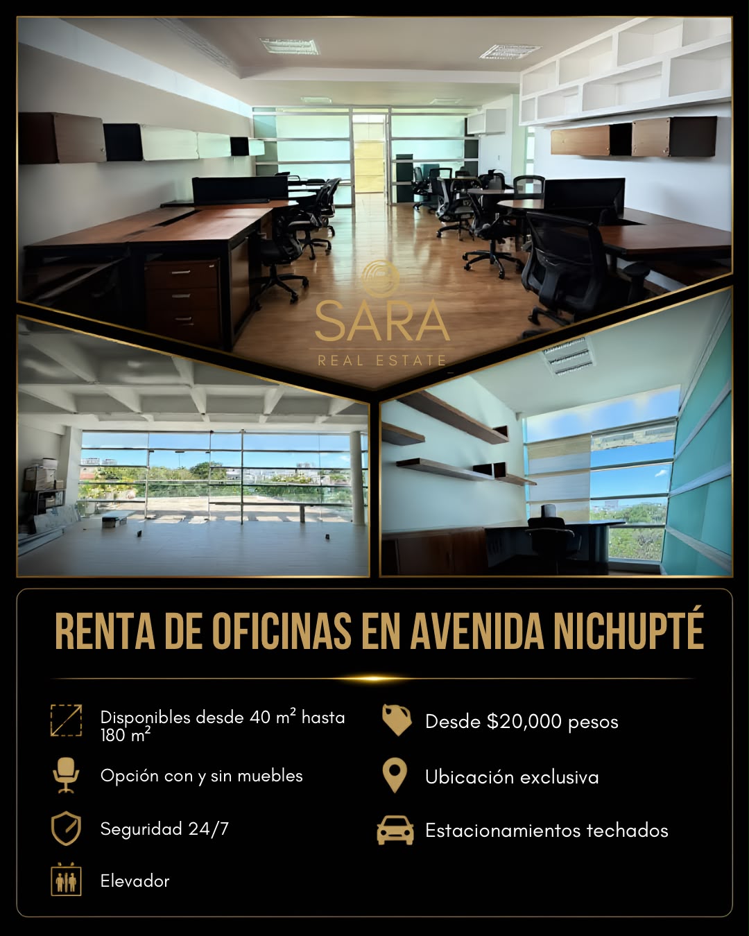 Oficina en renta en Avenida Nichupté foto 1