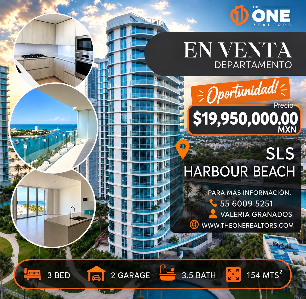 Departamento en venta en Puerto Cancún foto 1