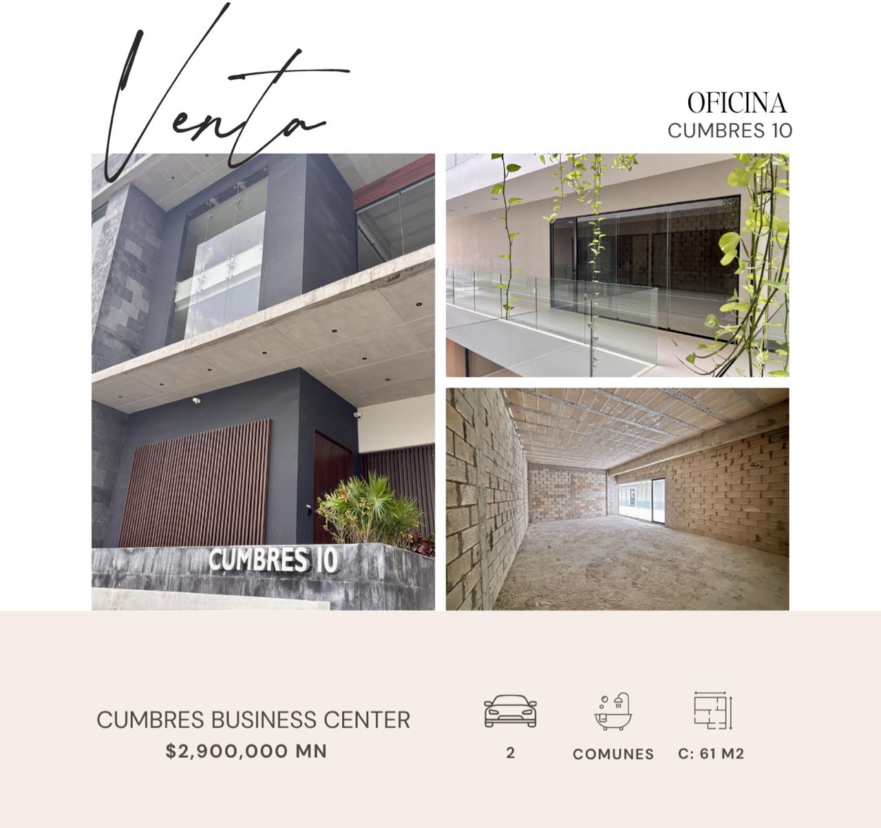 Oficina corporativa en venta en Cumbres 10 Boutique Business Center foto 1