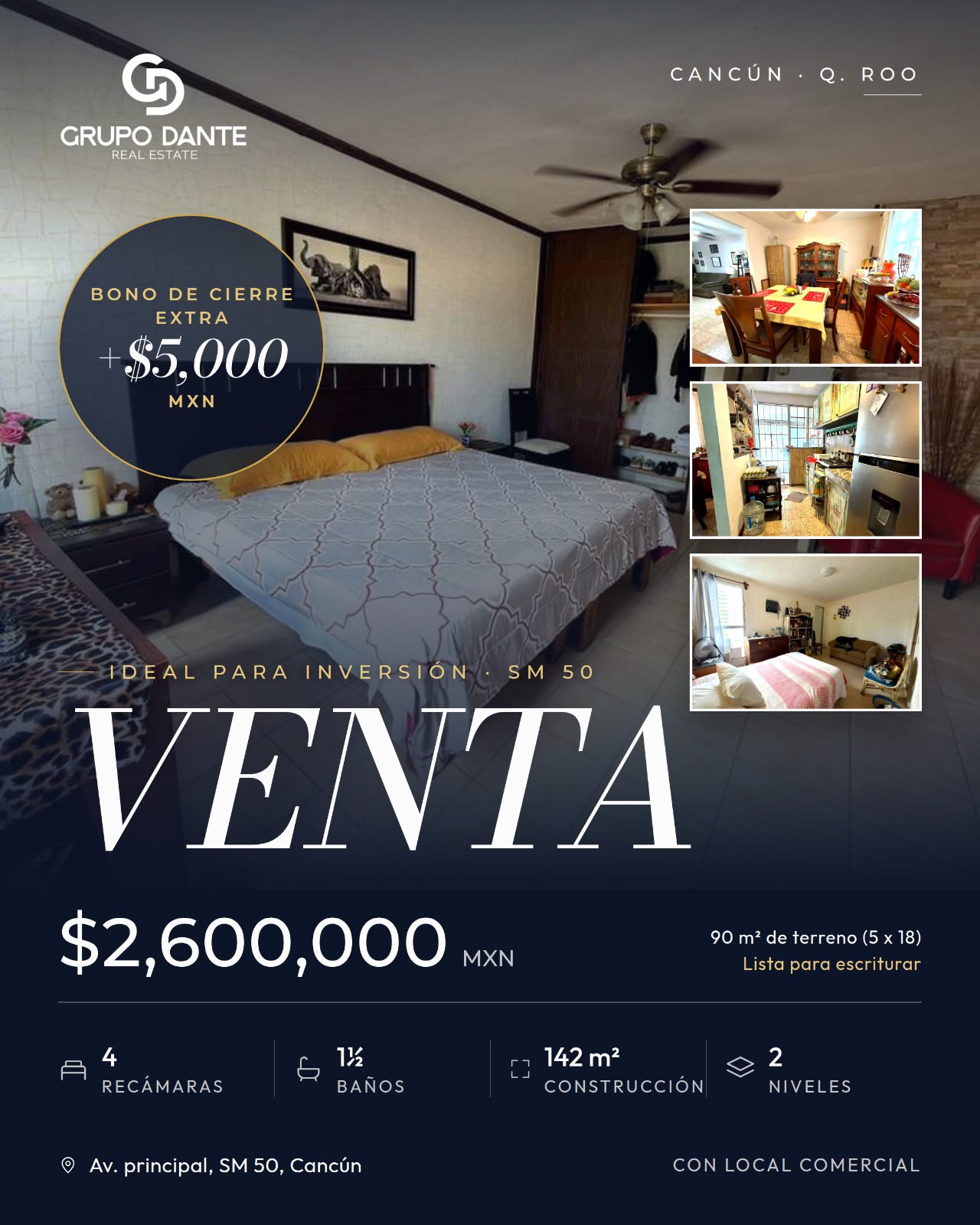 Casa en venta en SM 50 foto 1