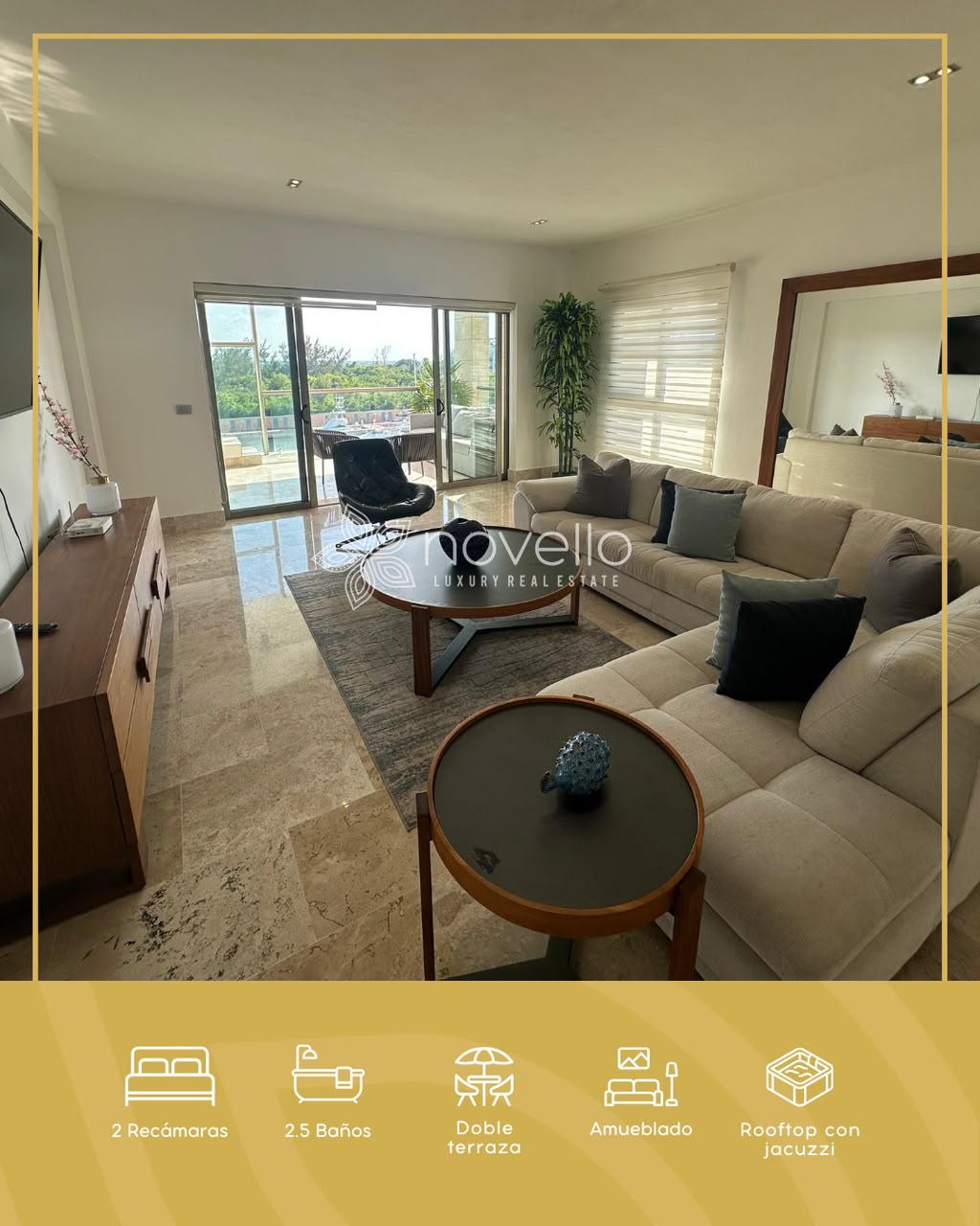 Penthouse en venta en La Amada, Playa Mujeres foto 1