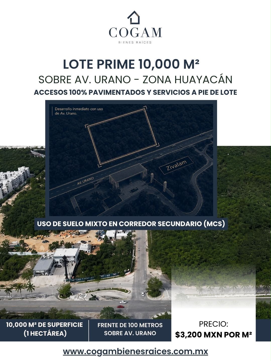 Lote en venta en Avenida Urano, Zona Huayacán foto 1