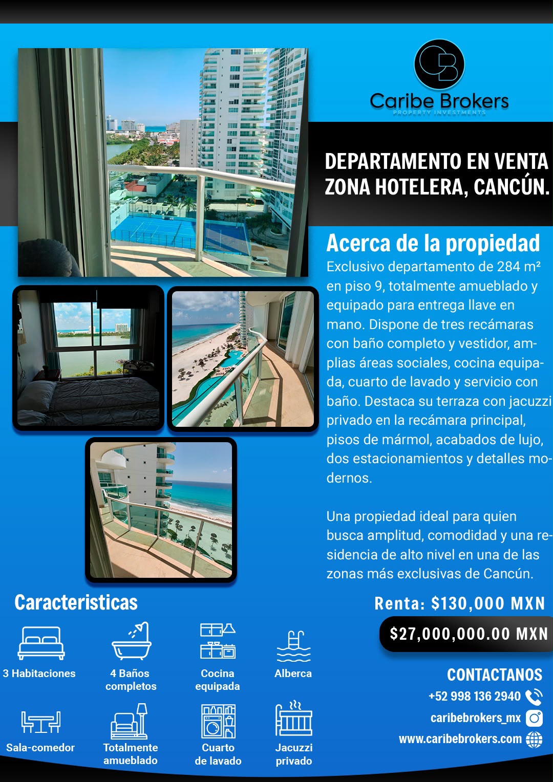 Departamento en venta en Zona Hotelera foto 1
