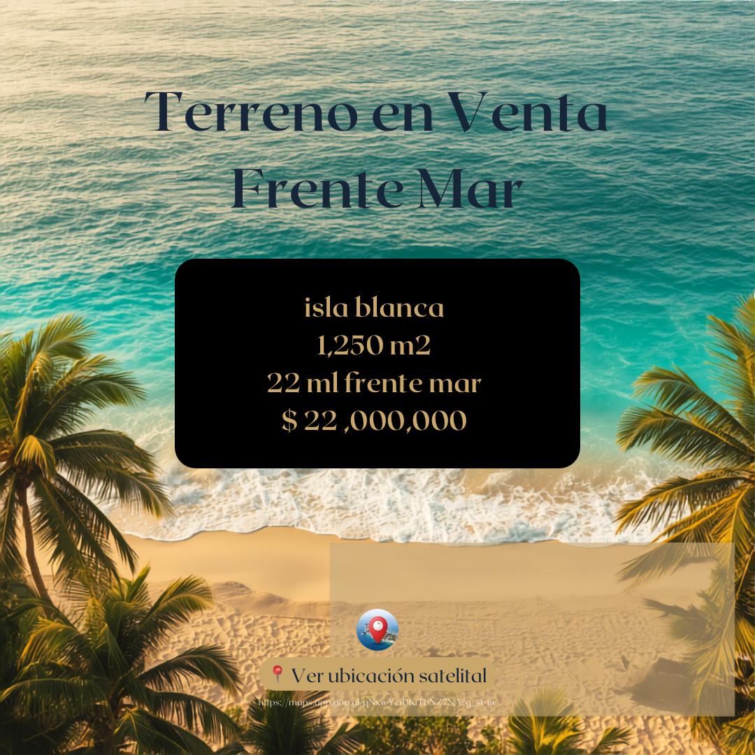 Terreno en venta en Isla Blanca — $22,000,000 MXN