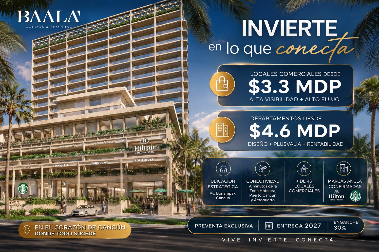 Local comercial en venta en Av. Bonampak, Junto al nuevo Andador Contoy foto 1