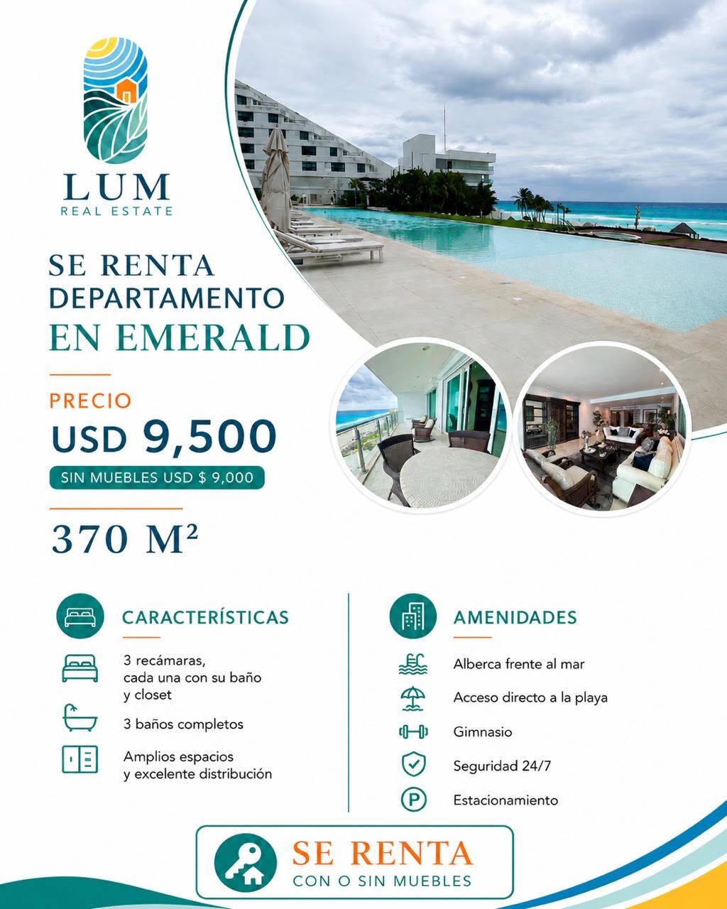 Departamento en renta en Emerald foto 1