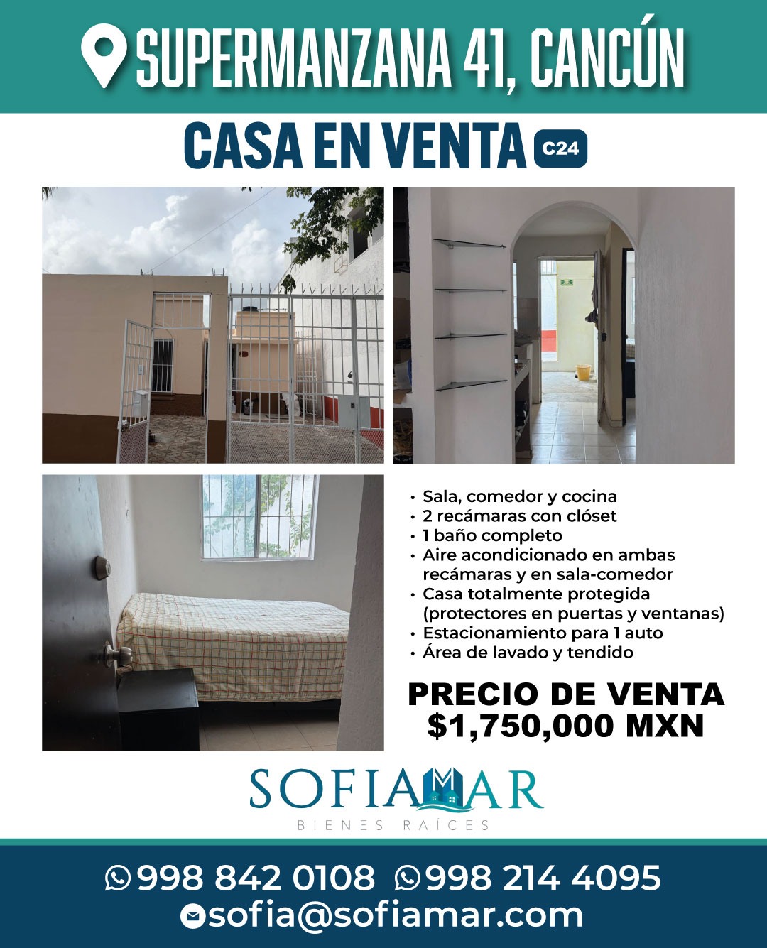 Casa en venta en Supermanzana 41 foto 1