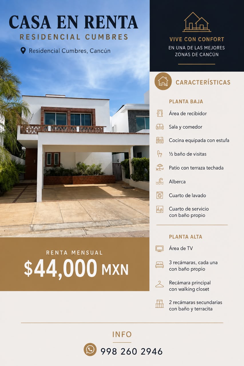 Casa en renta en Residencial Cumbres foto 1