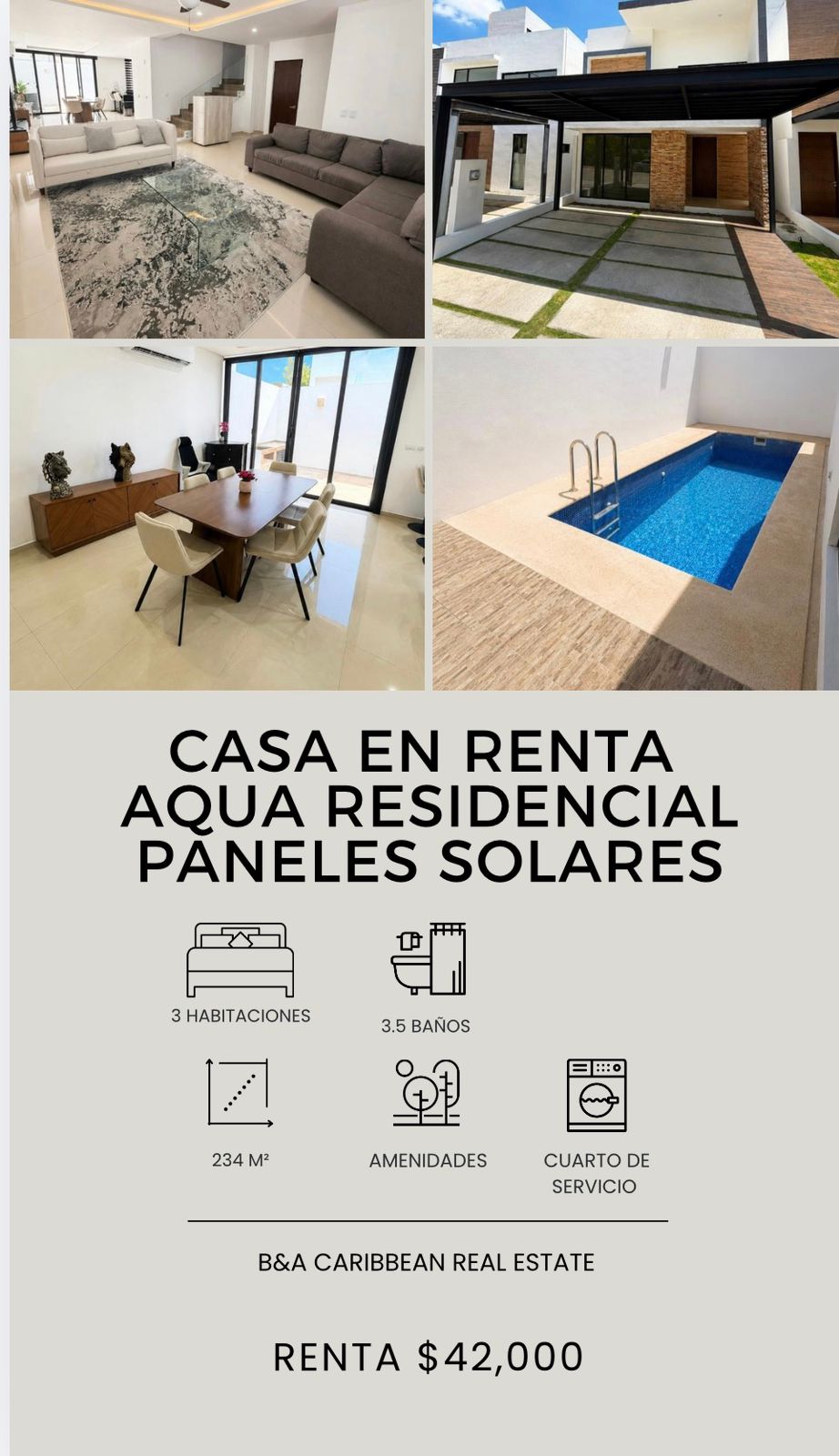 Casa en renta en Residencial Aqua foto 1