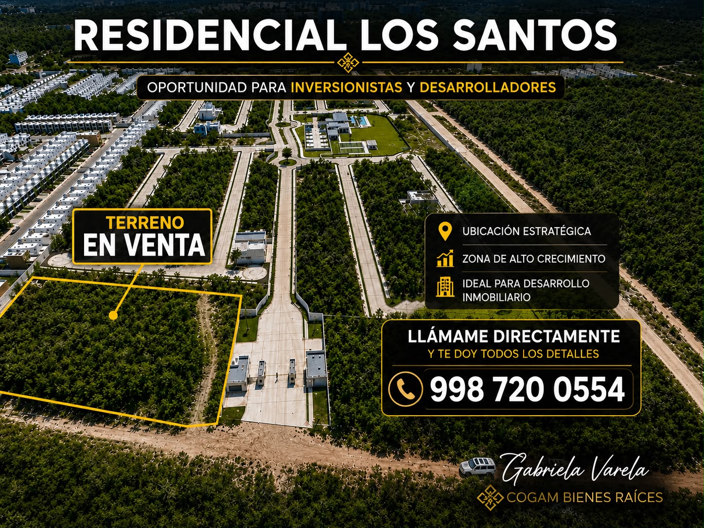 Terreno en venta en A un costado de Residencial Los Santos foto 1