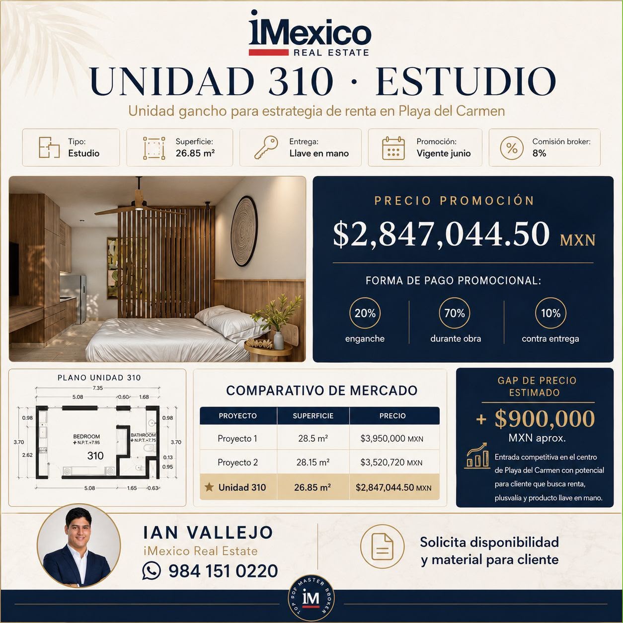 Estudio en venta en The Landmark foto 1