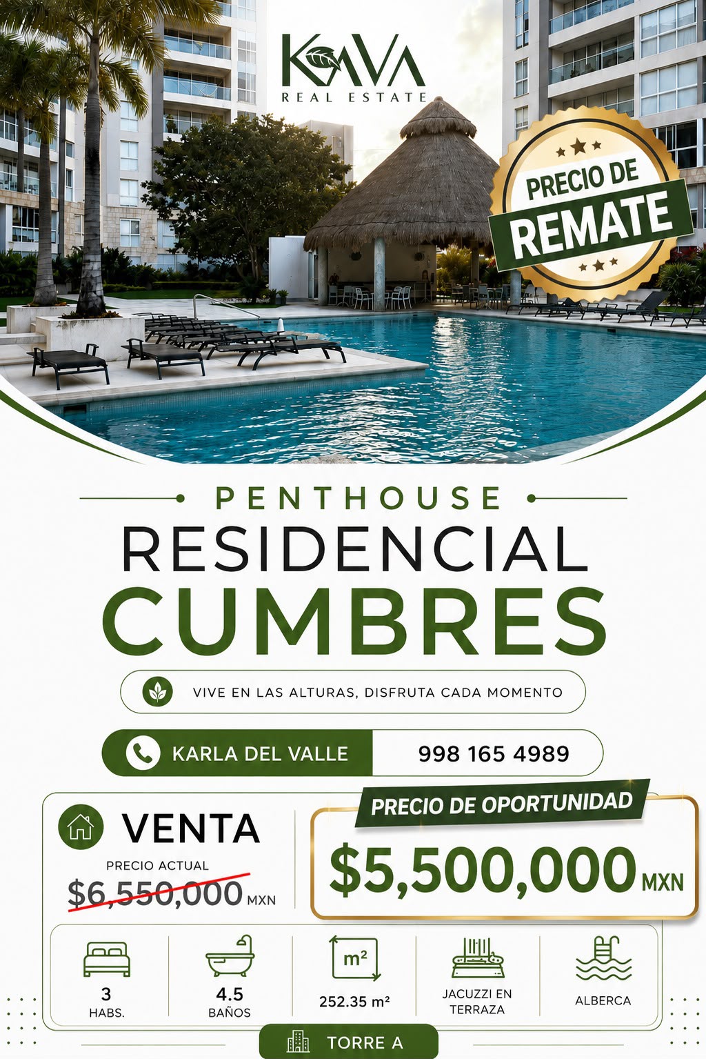 Penthouse en venta en Residencial Cumbres foto 1