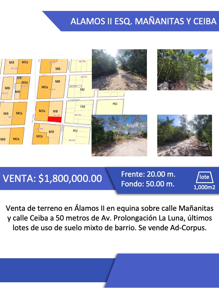 Terreno en venta en Alamos II, calles Ceiba y Mañanitas foto 1