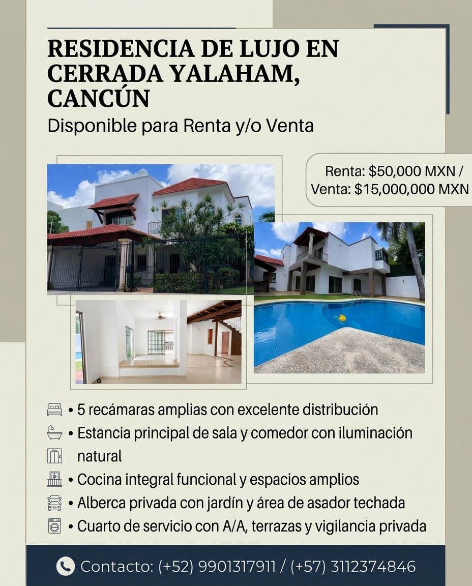 Casa en venta en Cerrada Yalaham foto 1