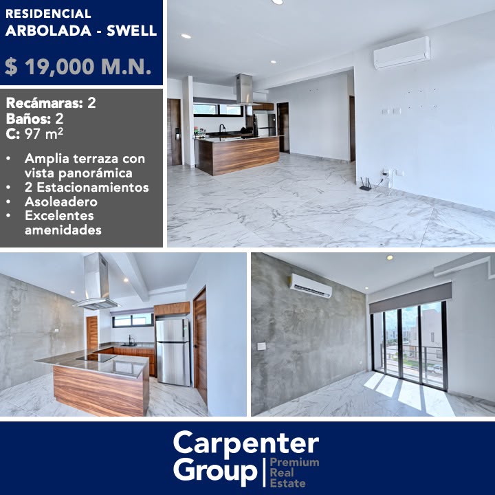 Departamento en renta en Residencial Arbolada foto 1