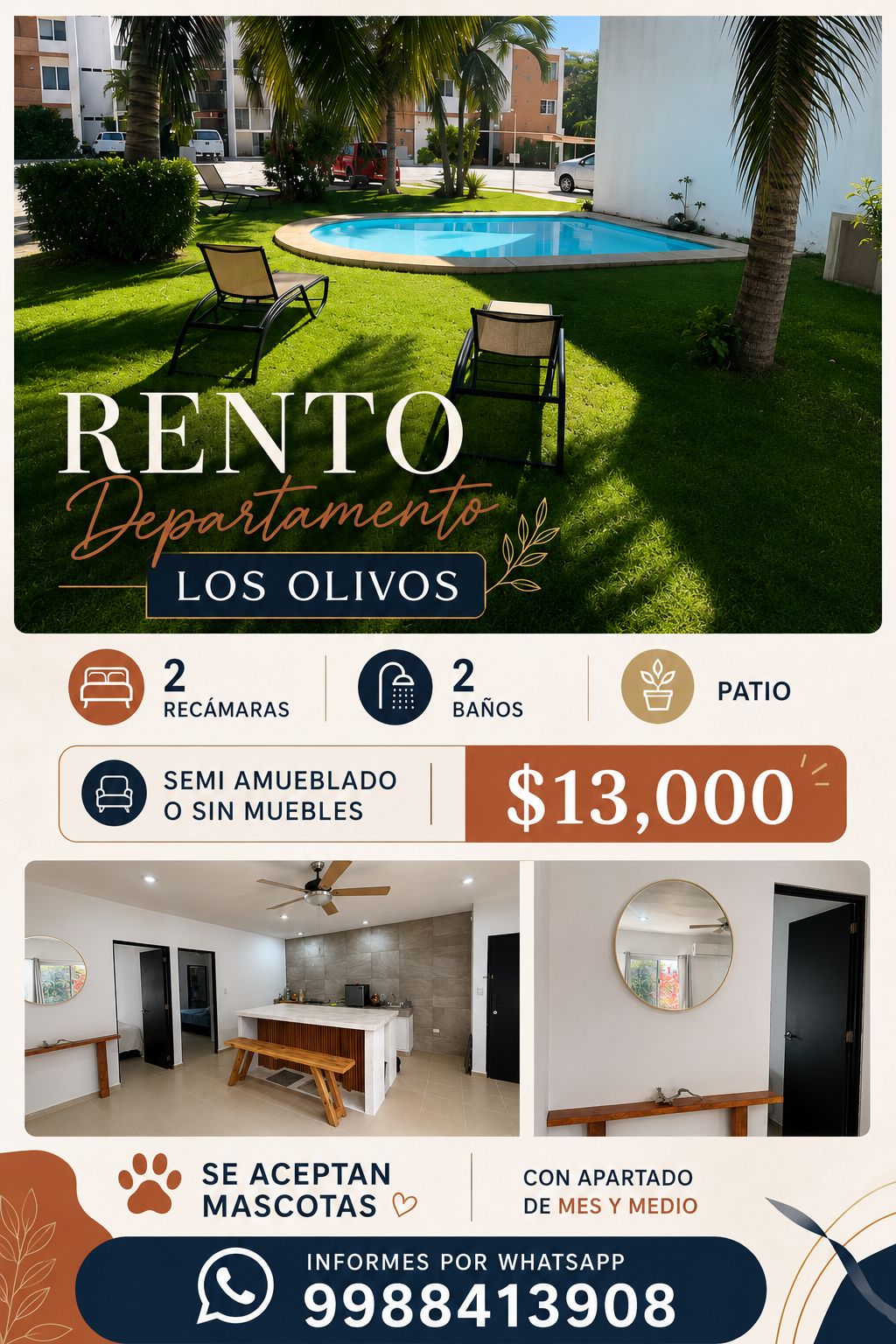 Departamento en renta en Los Olivos foto 1
