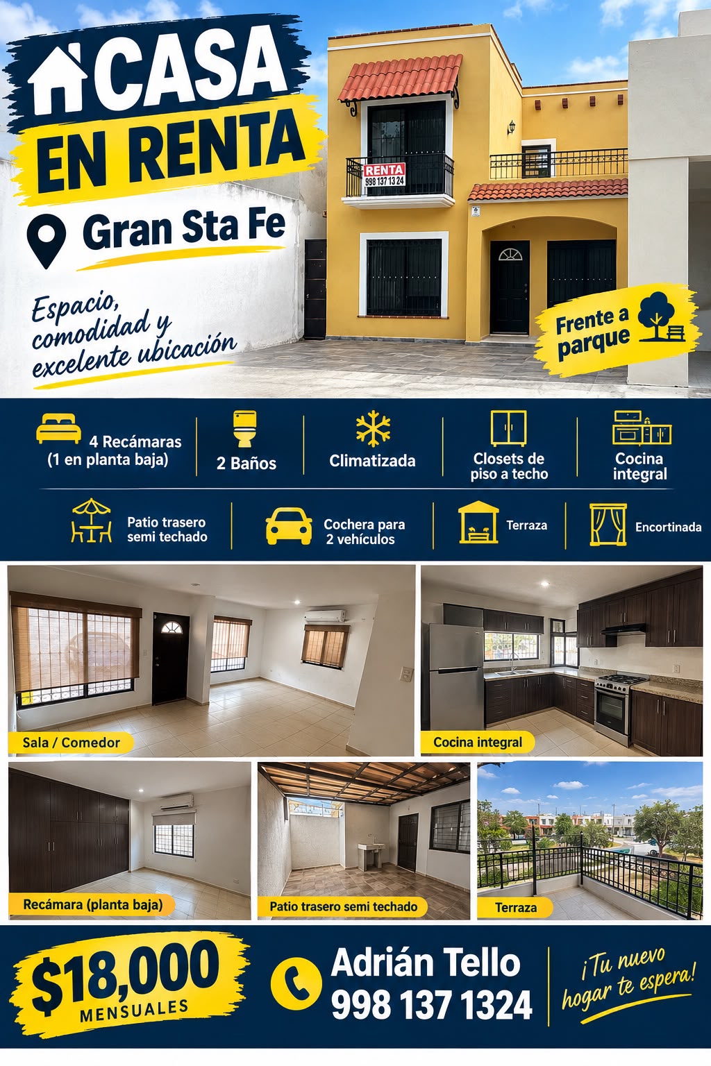 Casa en renta en Gran Santa Fe foto 1