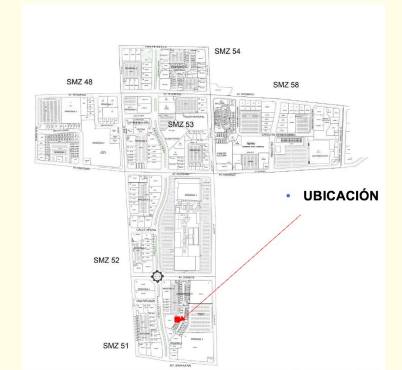 Terreno en venta en Cruz de Servicios, SMZ 48 foto 1