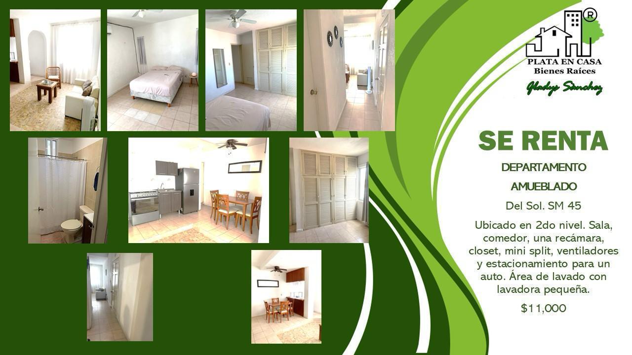 Departamento en renta en Del Sol SM 45 foto 1