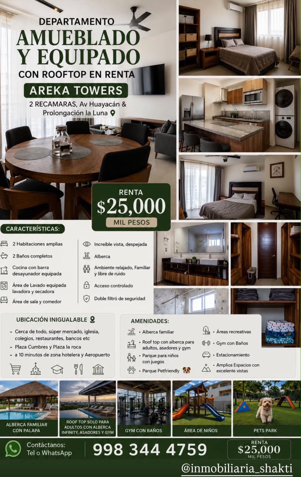 Departamento en renta en Av. Huayacán foto 1