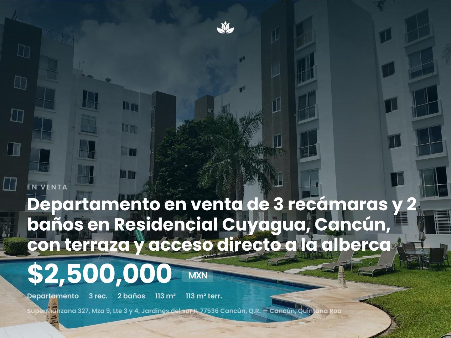 Departamento en venta en Residencial Cuyagua (SM 327) foto 1