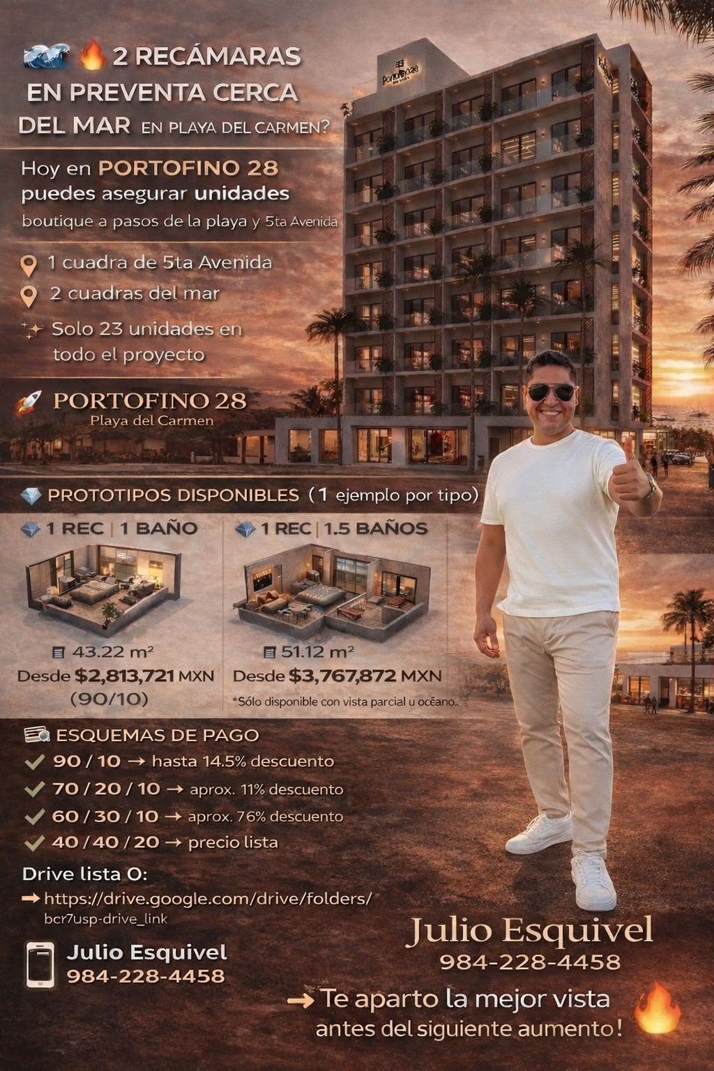 Departamento en venta en Portofino 28, a 1 cuadra de la 5ta Avenida foto 1