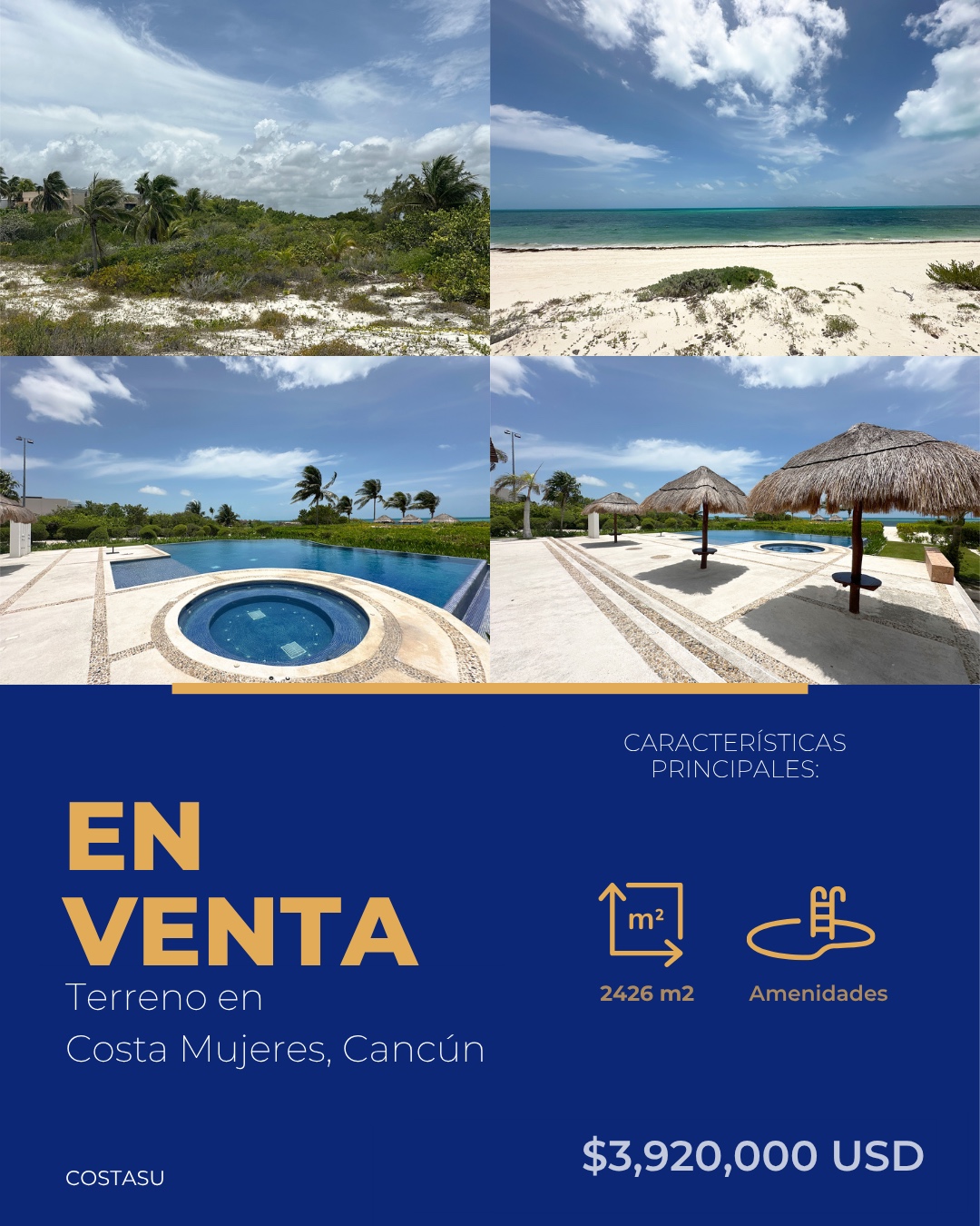 Terreno en venta en Costa Mujeres foto 1