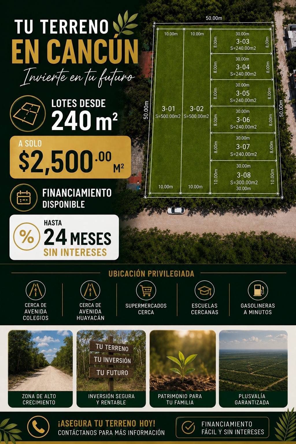 Terreno en venta en Cancún foto 1