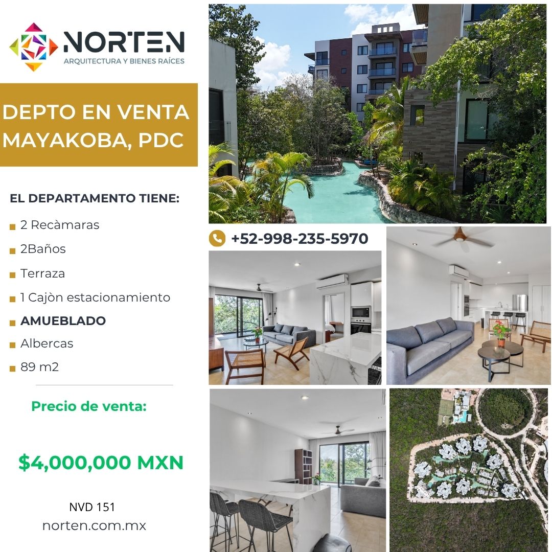 Departamento en venta en Mayakoba foto 1