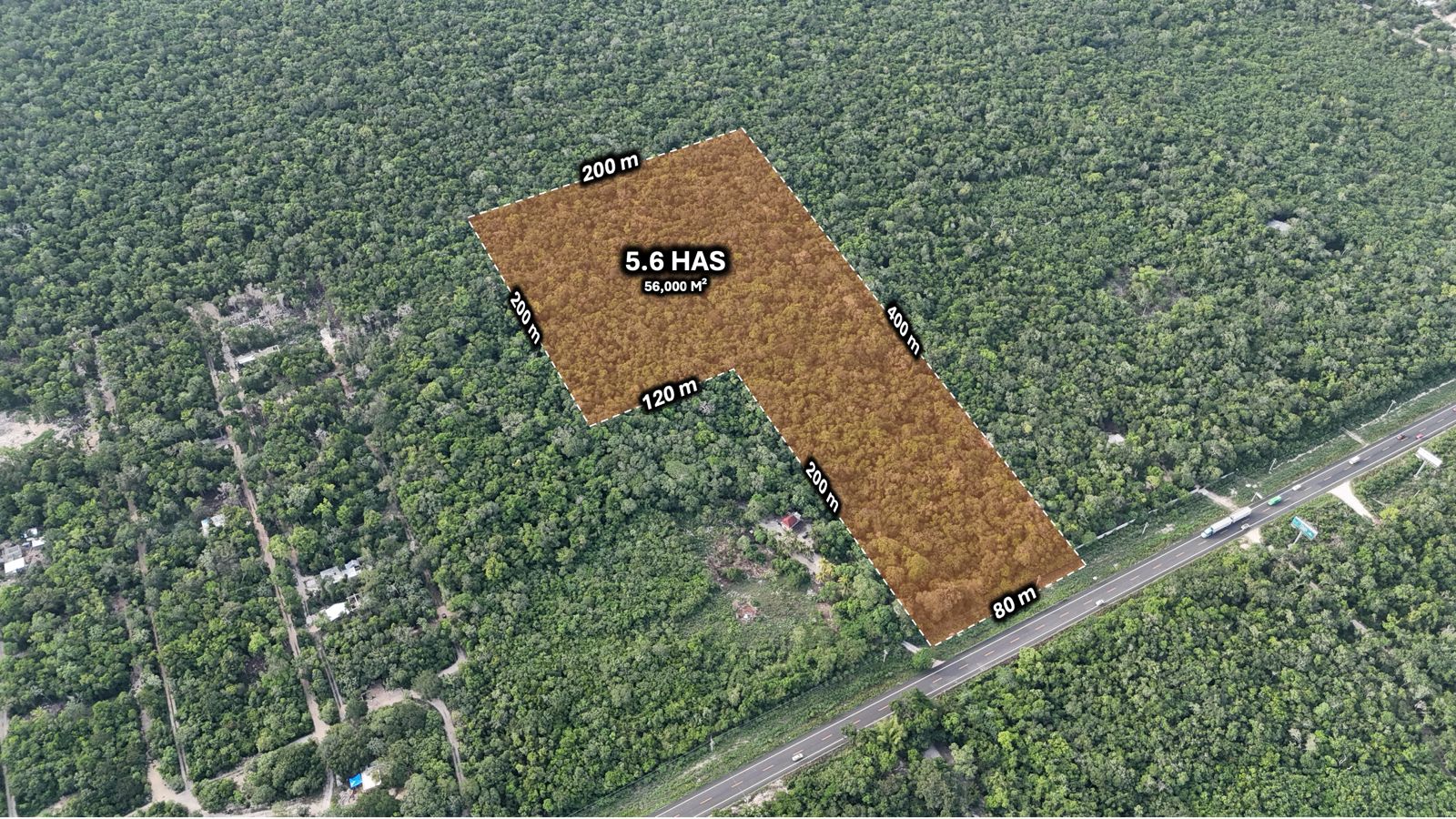 Terreno en venta en Carretera Federal 307 a 2km de Aldea Tulum foto 1