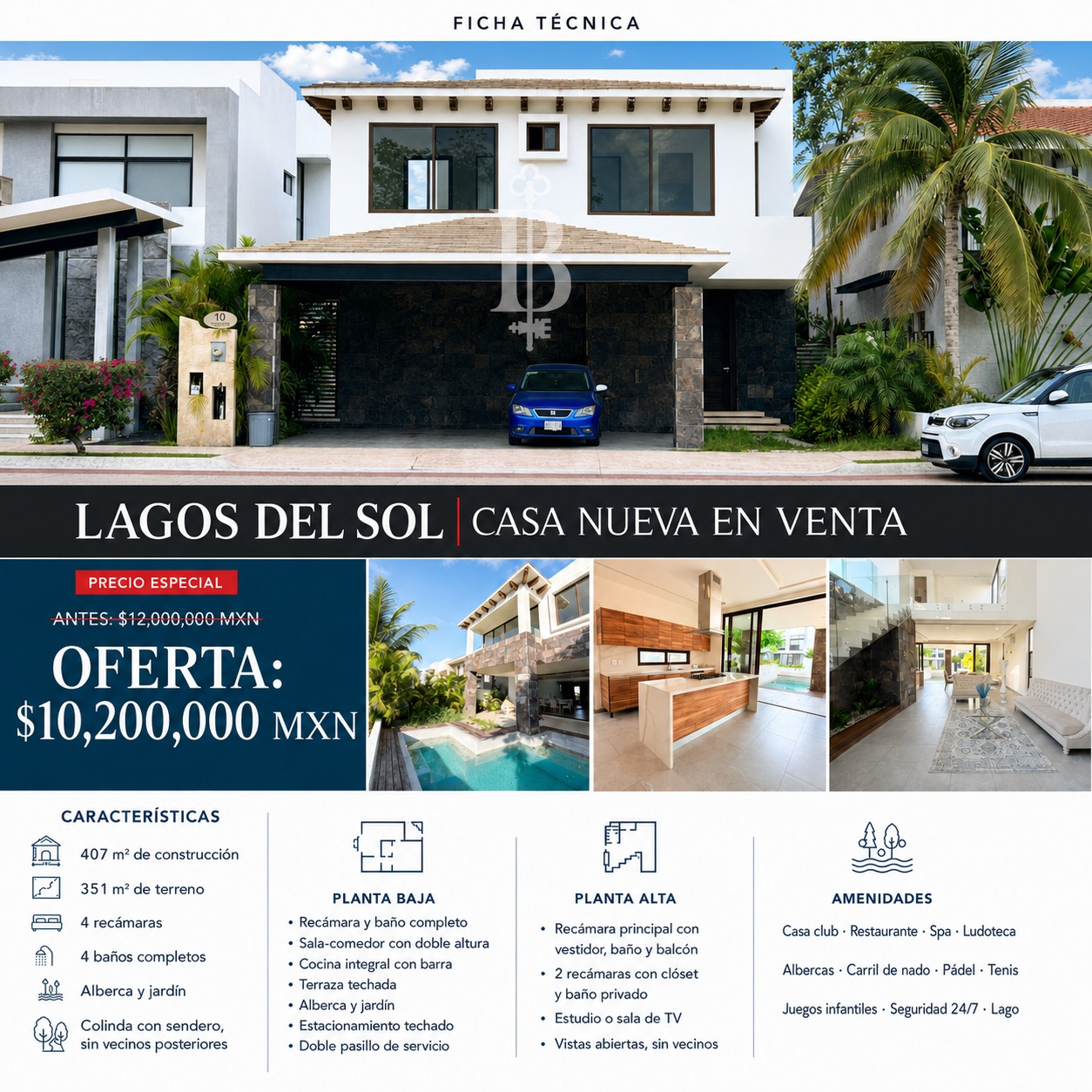 Casa en venta en Lagos del Sol foto 1