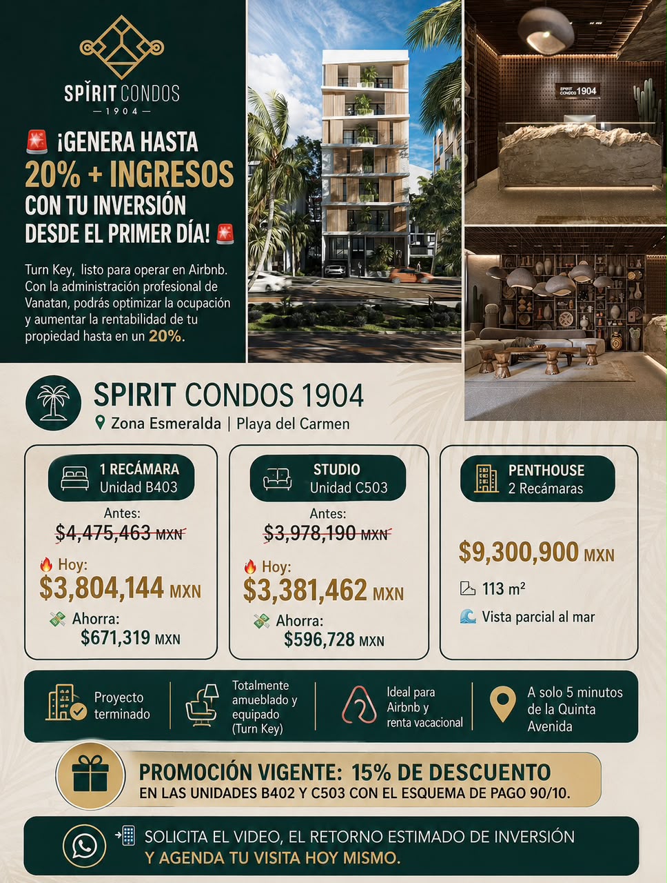 Penthouse en venta en Zona Esmeralda foto 1