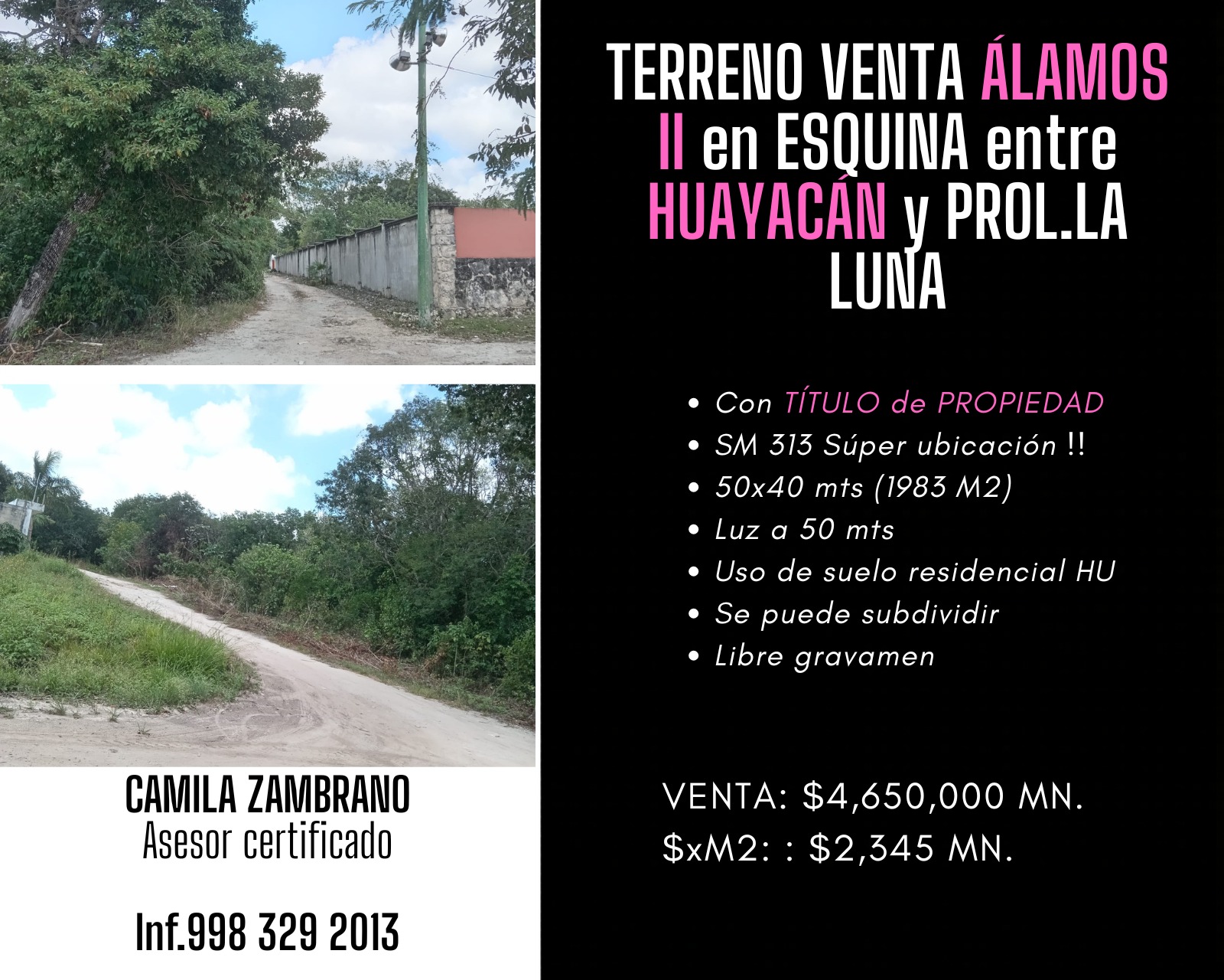 Terreno en venta en Entre Huayacán y Prolongación La Luna foto 1