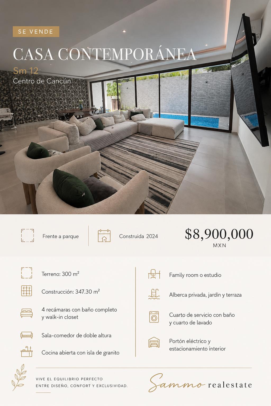 Casa en venta en Sm 12 Centro de Cancún foto 1