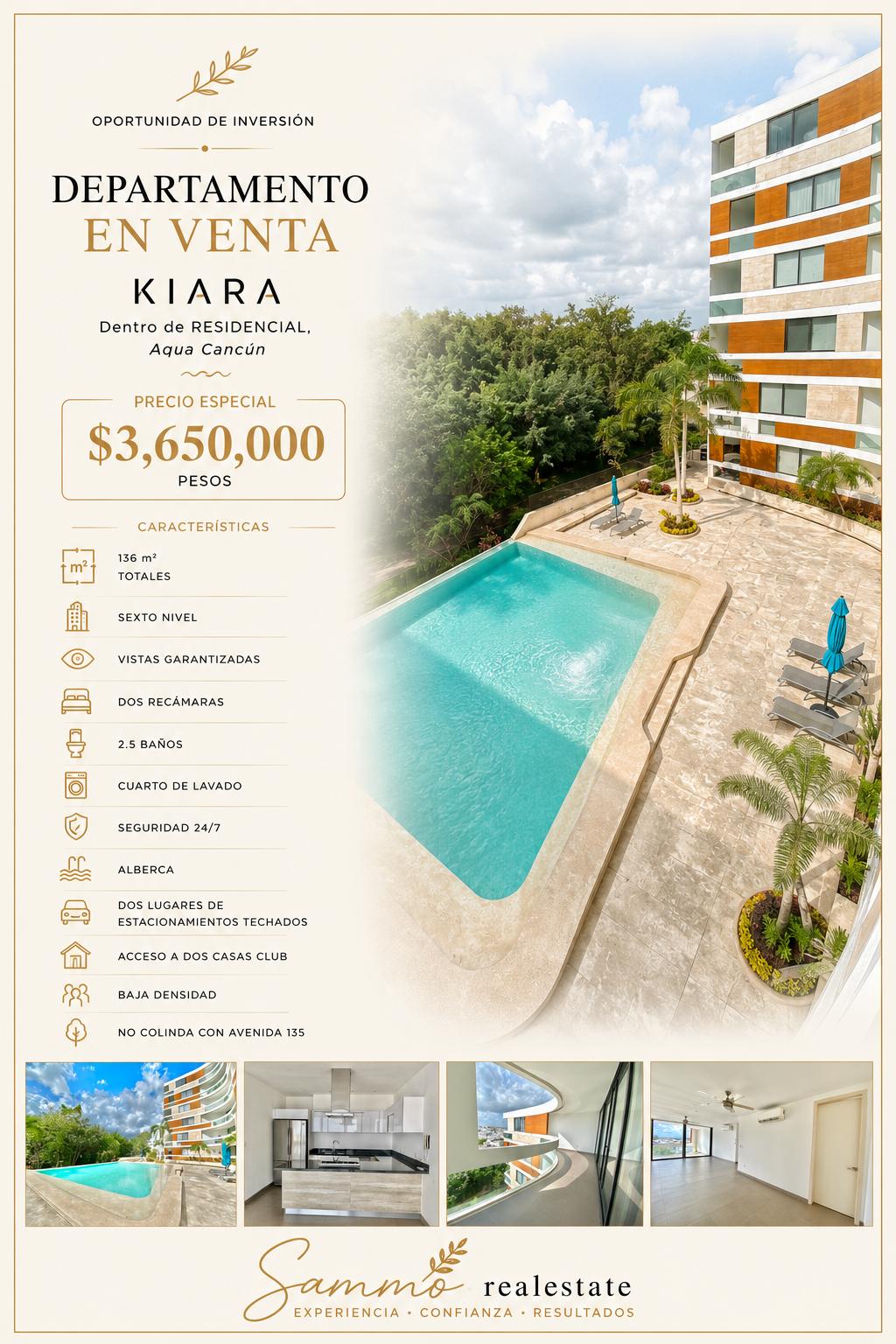 Departamento en venta en Residencial Aqua foto 1