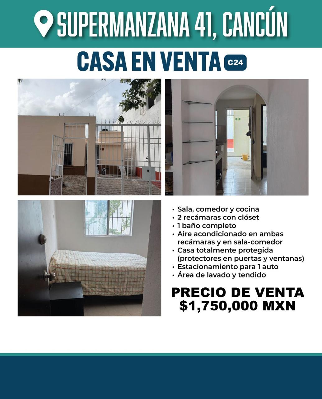 Casa en venta en Supermanzana 41 foto 1