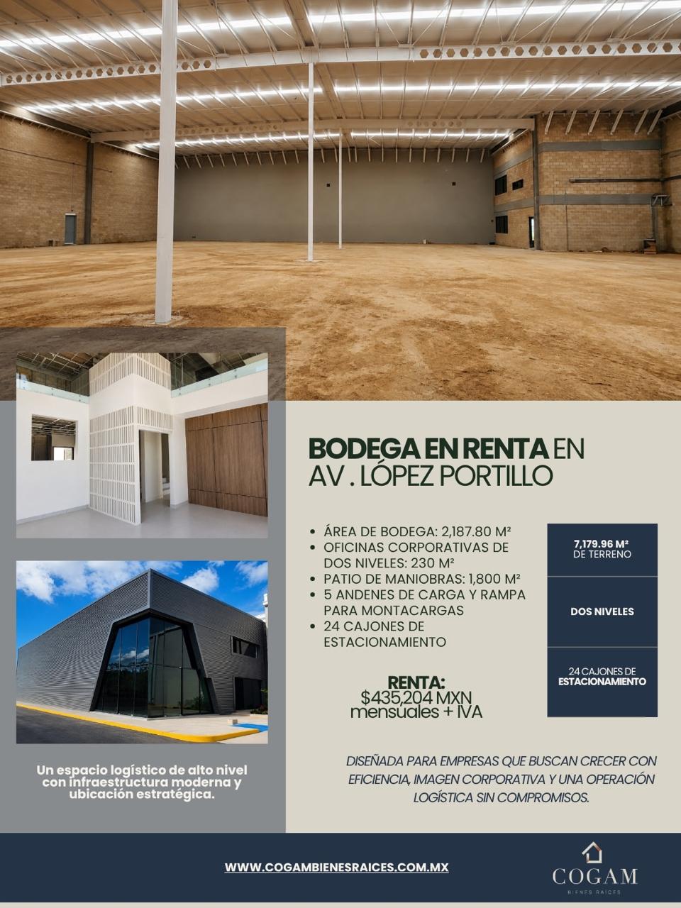 Bodega en renta en Av. López Portillo foto 1