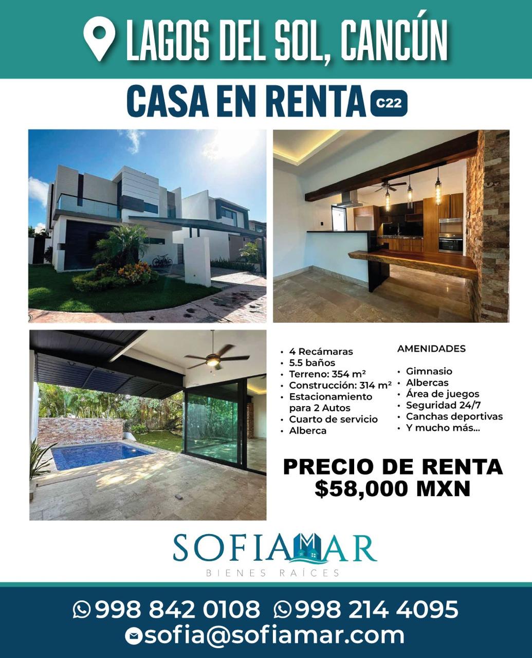 Casa en renta en Lagos del Sol foto 1