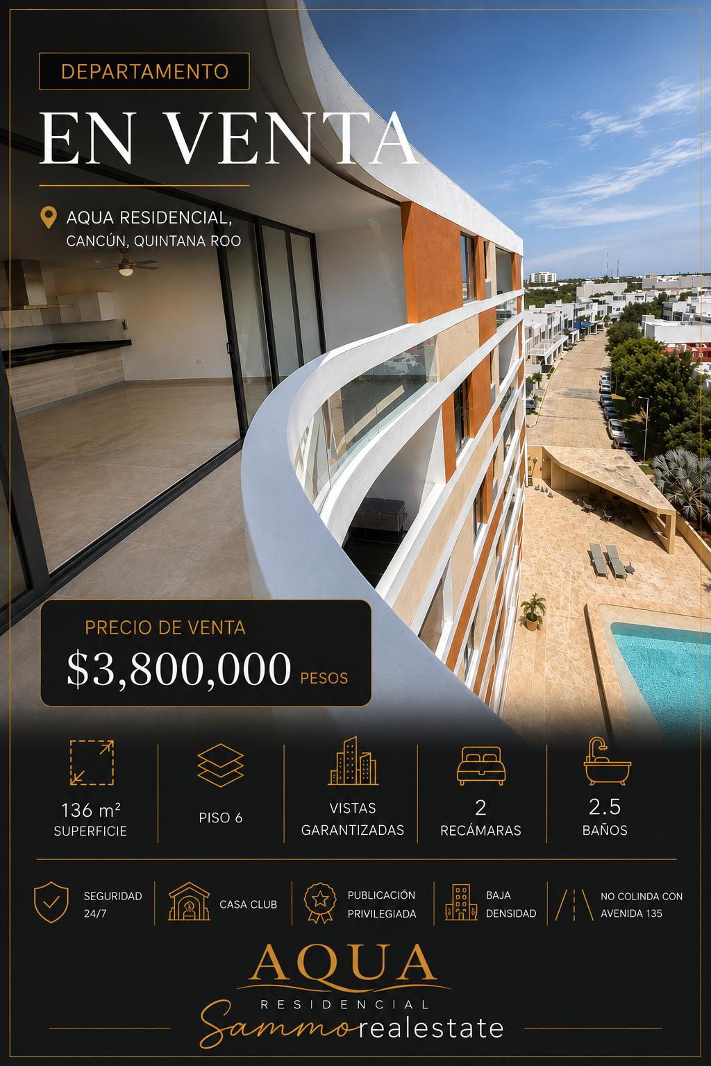 Departamento en venta en Aqua Residencial foto 1