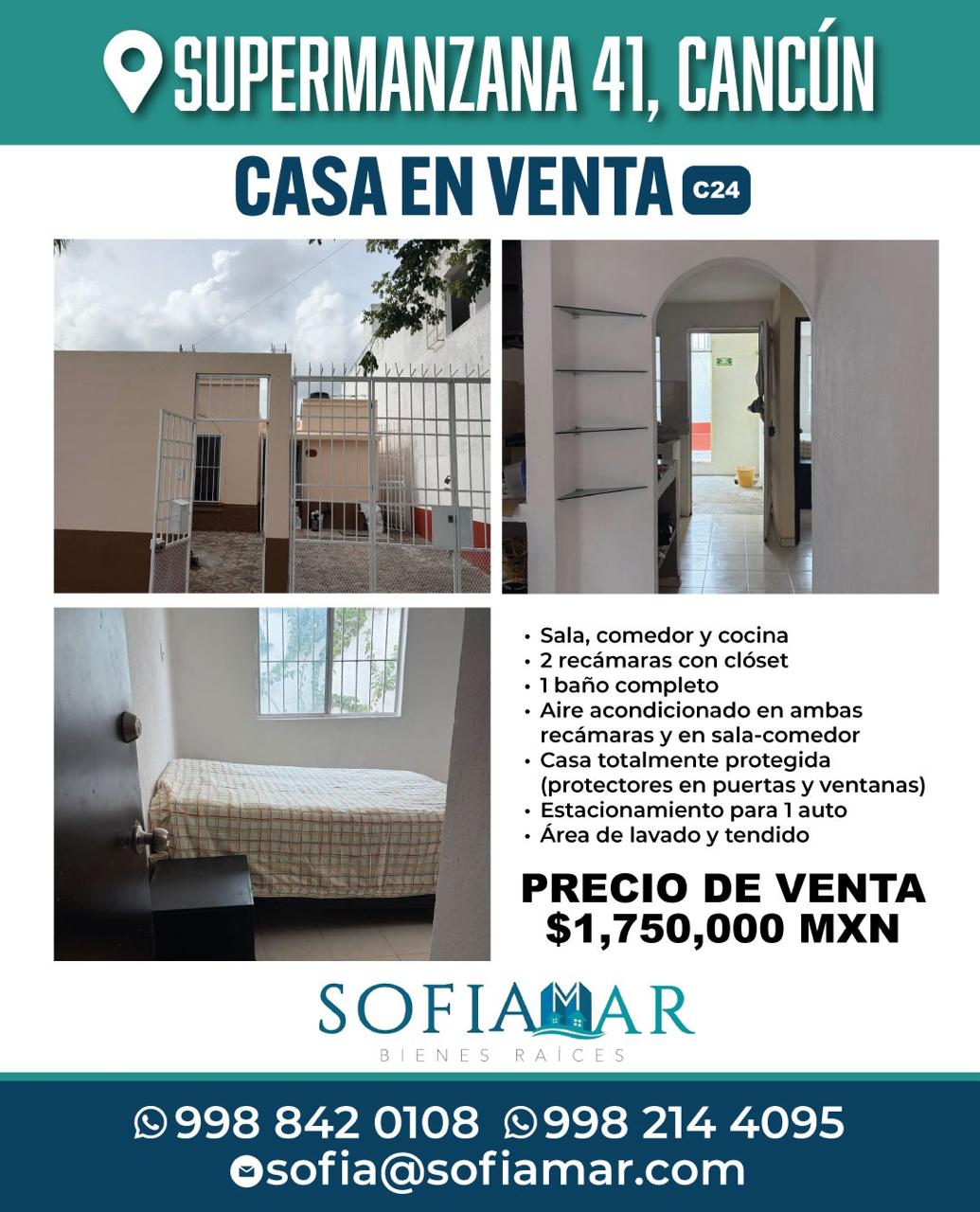 Casa en venta en Supermanzana 41 foto 1