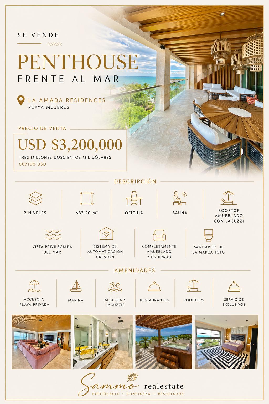Penthouse en venta en La Amada Residences foto 1