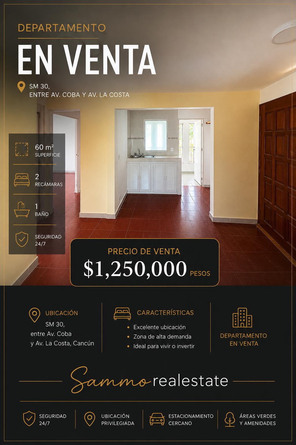 Departamento en venta en SM 30 foto 1