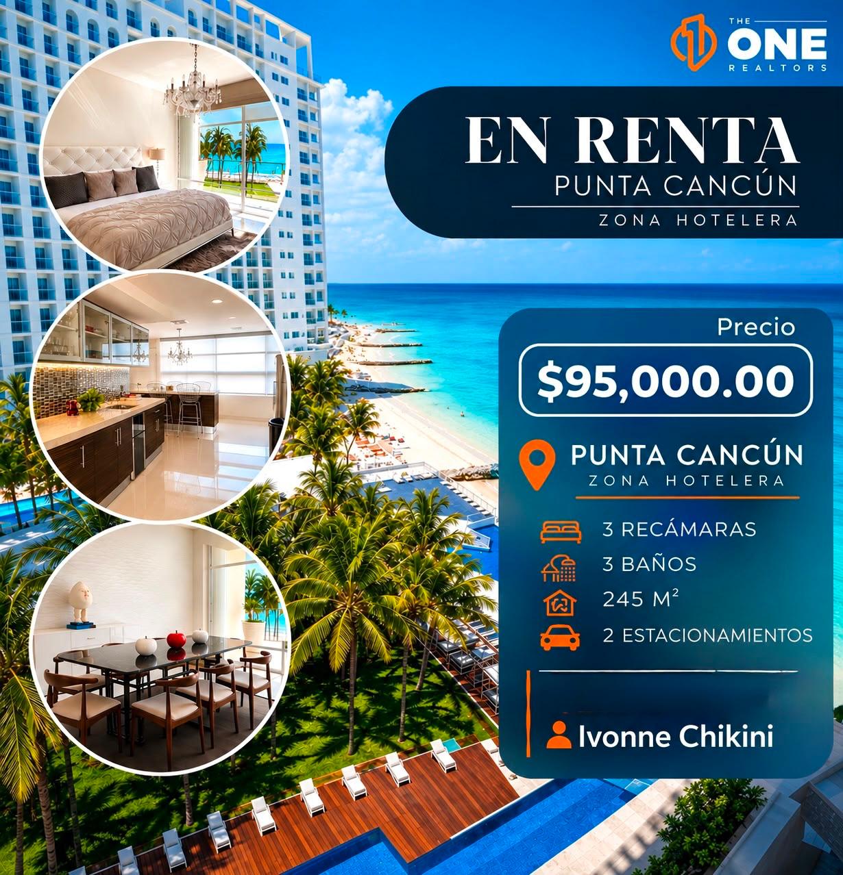 Departamento en renta en Zona Hotelera foto 1