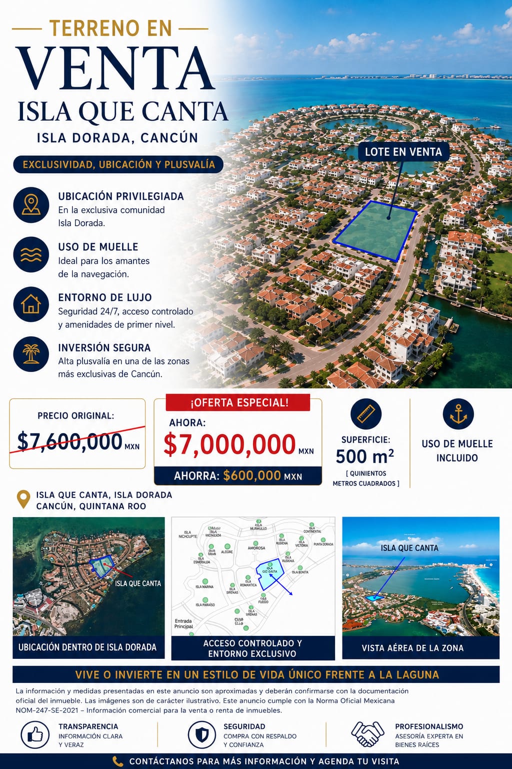 Terreno en venta en Isla Dorada foto 1